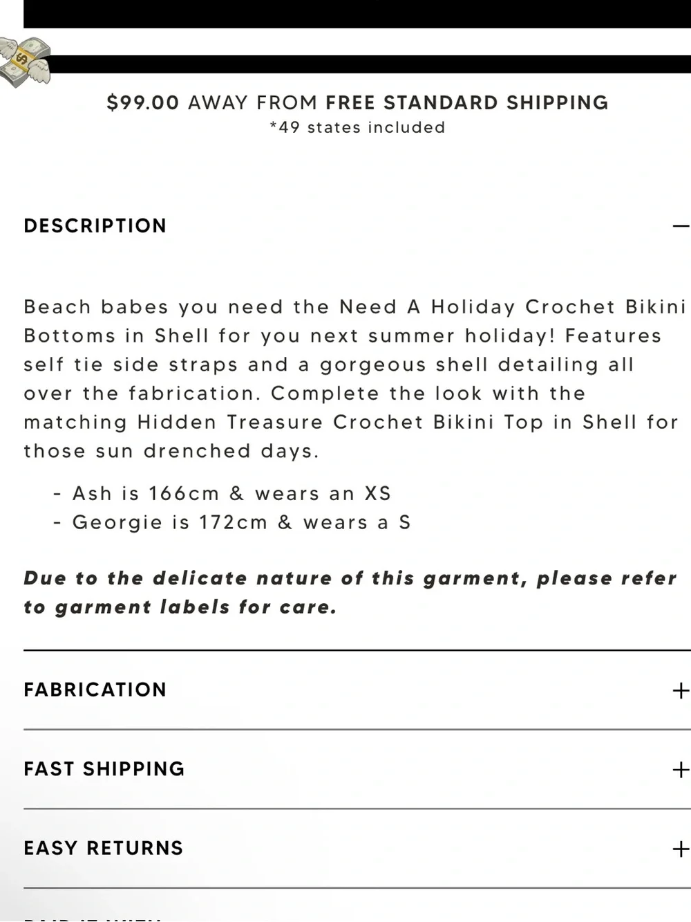 NEW White Fox Boutique Need A Holiday Crochet Shell Bikini, Size S/XS - Picture 6 of 12